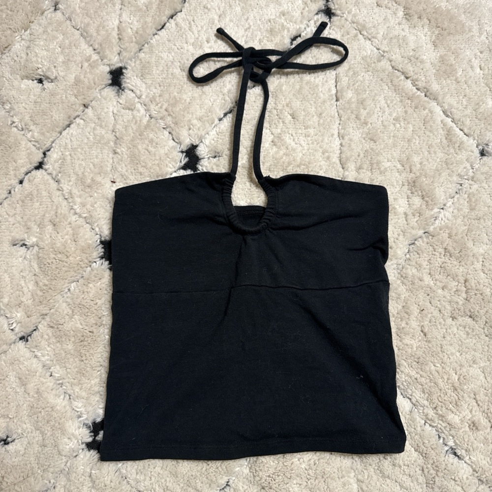 Hollister Black Tie Halter Neck